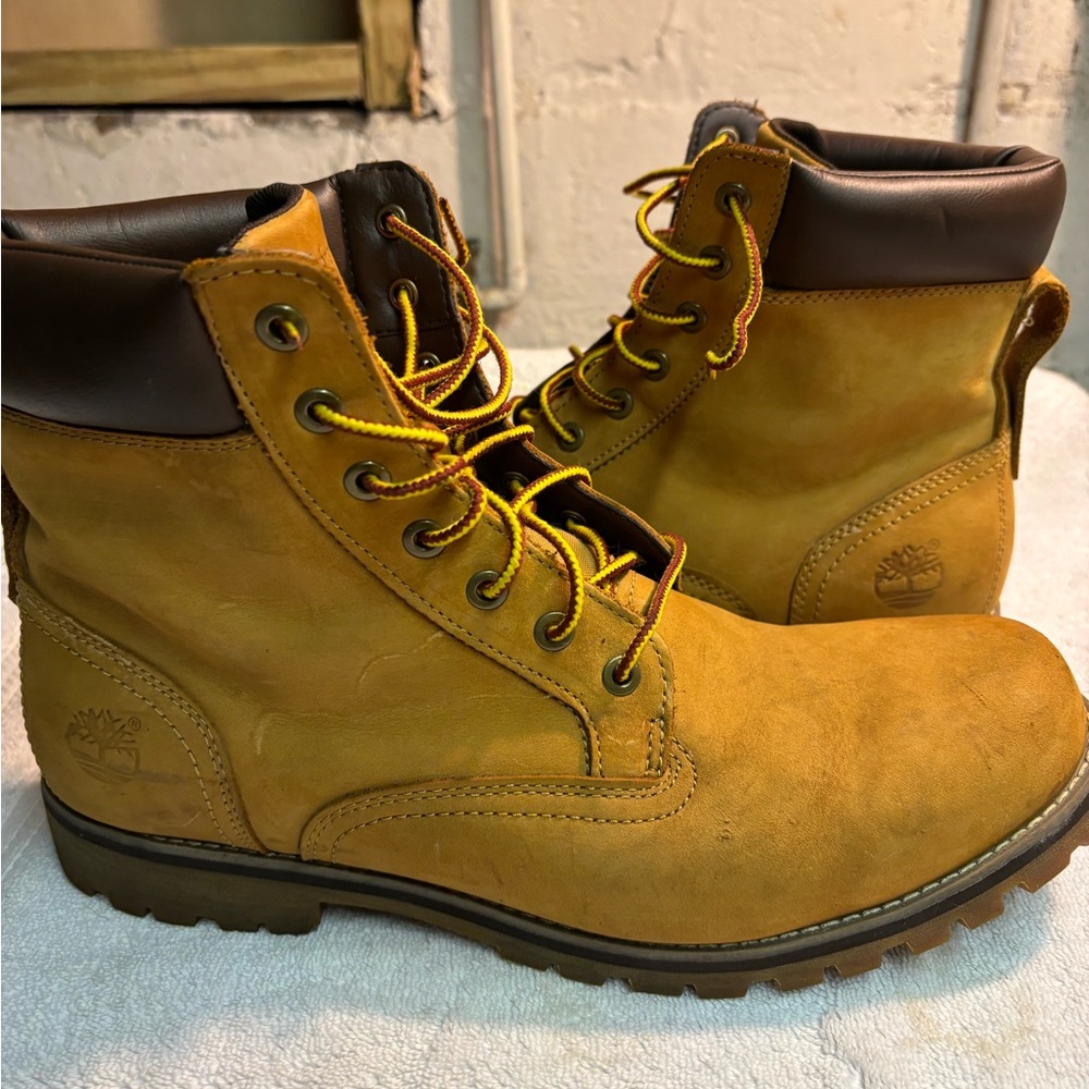 Timberland Men's Wheat Waterproof Leather Boots